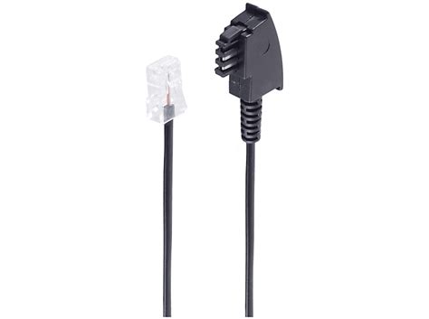 SHIVERPEAKS TAE F Stecker RJ 45 Stecker A 4 B 5 2m TAE ISDN Kabel