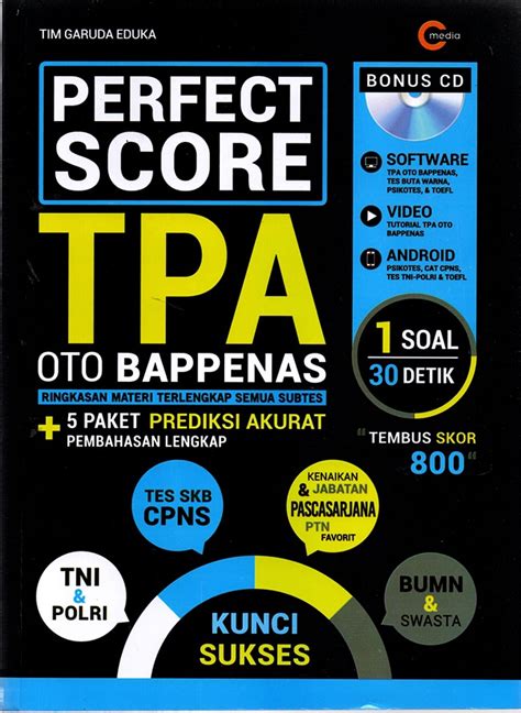 Buku Perfect Score Tpa Oto Bappenas Karya Tim Garuda Eduka