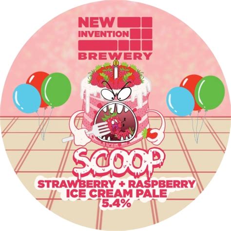 Scoop: Strawberry + Raspberry Ice-cream - New Invention Brewery - Untappd