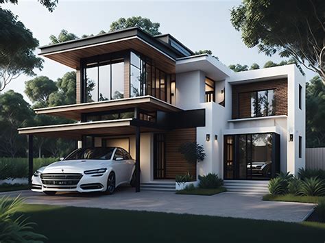 Premium AI Image Modern Minimalist House Design