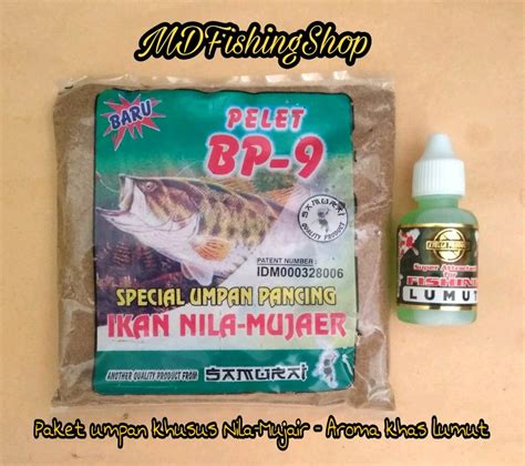 Jual Paket Umpan Spesial Ikan Nila Mujair Pelet Bubuk Bp