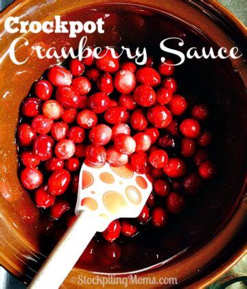 Homemade Crockpot Cranberry Sauce - STOCKPILING MOMS™