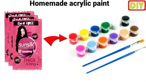 How To Make Acrylic Paint At Home Homemade Acrylic Paint Colour Diy Paint How To Make Colour