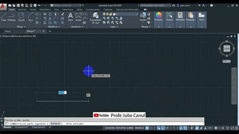 Clase 3 Trazando Líneas Usando Ortho F8 En Autocad 2020 Youtube