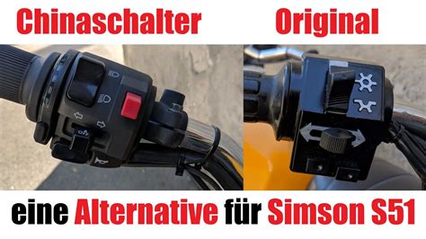 Schalterkombination für Simson S51 Vorstellung und Tipps zum