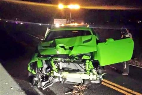 2015 Dodge Challenger Srt Hellcat Crash Totaled In Colorado After 1