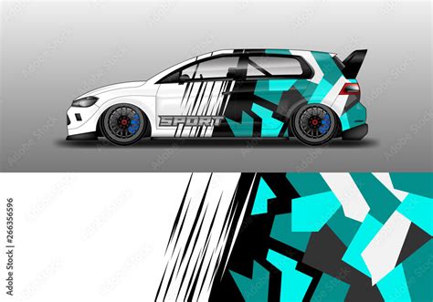 Car wrap design abstract strip and background for Car wrap and vinyl sticker Stock Vector ...