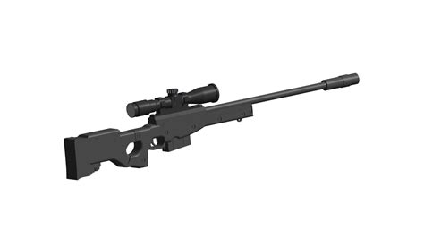 Obj File Accuracy International Arctic Warfare Sniper Rifle・3d Print