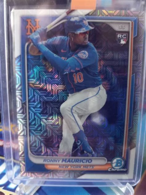 RONNY MAURICIO 13 2024 Bowman chrome méga boîte réfracteur mojo recrue