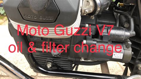 How To Change The Oil And Filter On A Moto Guzzi V7 All Models