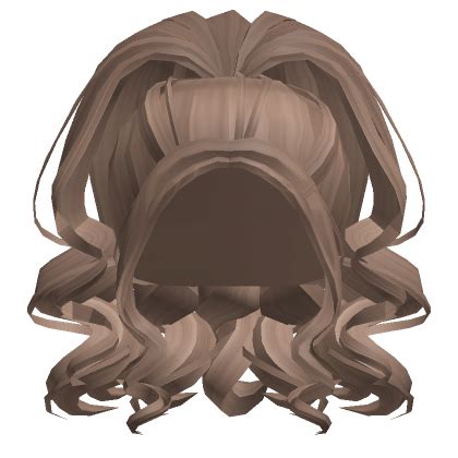 Curly High Ponytail Dust Brown Roblox Item Rolimon S