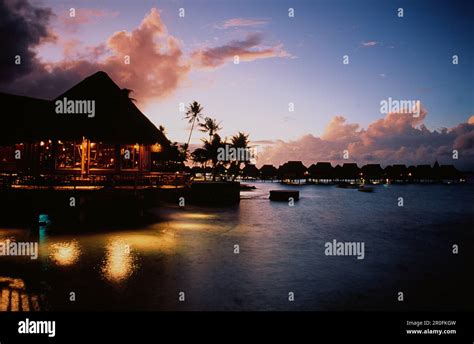 Bora Bora Lagoon Resort French Polynesia Stock Photo Alamy