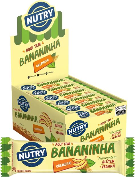 Barra De Fruta Nutry Bananinha G Display Unidades Vegana E