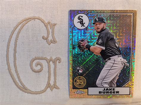 Jake Burger White Soxmarlins 2022 Topps 35th Gold Mojo Rookie Rc