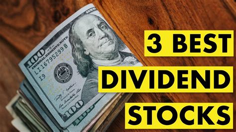 3 Best Dividend Stocks For Beginners YouTube