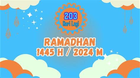 Hitung Mundur Ramadhan 2024 21 Agustus 2023 Youtube