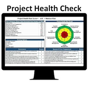 Project Health Check Maturity Assessment Tool Excel Pmi Prince Apm