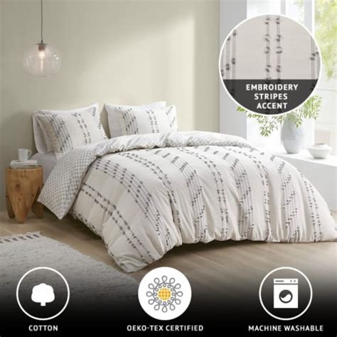 Inkivy Inkivy Kara Cotton Comforter Set Ivory Fullqueen Fullqueen Kroger