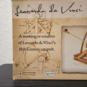 Pathfinders Toys New Wood Leonardo Da Vinci Catapult Model Craft