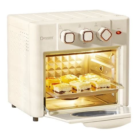 DESSINI ITALY L Electric Rotisserie Oven Convection Hot Air Fryer Toaster Timer Oil Free