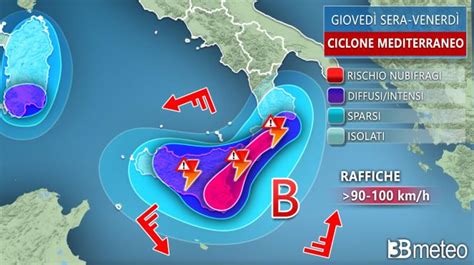 AVVISO Meteo SICILIA CALABRIA SEVERO MALTEMPO E BURRASCHE DI VENTO