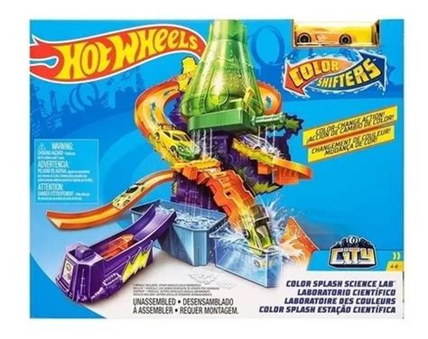 Hot Wheels Estação Científica Carrinho Muda De Cor Mattel Azul