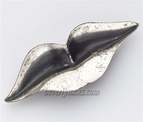 Rebajes Lips Sterling Silver Brooch Beverly Sacks