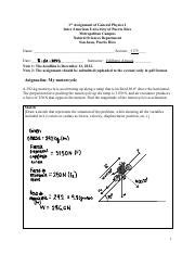 Asignaci N Fisica Secc Pdf St Assignment Of General Physics