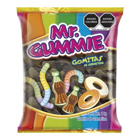 Cuétara gomitas Mr Gummie Mini COLA 12 1kg Dulcerías H S Comercial