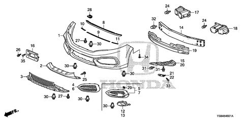 Honda Ridgeline Grille Fr Bumper Lower Body Front