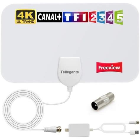 Antenne Tv Int Rieur Tnt Hd Puissante Antenne Hdtv K P Avec