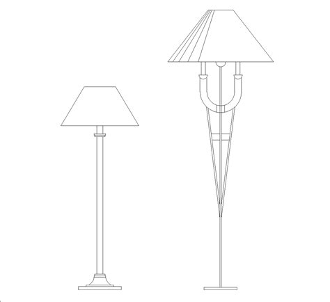Lámparas clásicas y modernas DWG Bloque CAD Descarga