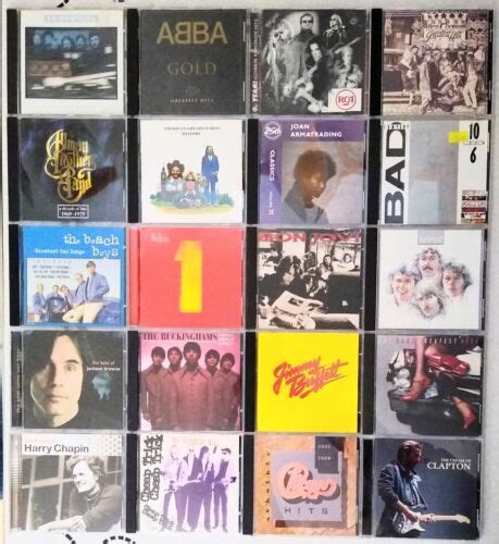 Lot Of 79 Different 1960s 1970s Classic Rock Pop Greatest Hits CD