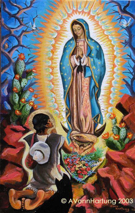 Our Lady Of Guadalupe With St Juan Diego The Art Of A Vonn Hartung