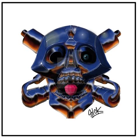 metal skull tattoo design by Rickzor1983 on DeviantArt