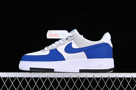 Nike Air Force 1 Low Timeless White Game Royal Neutral Grey For Sale