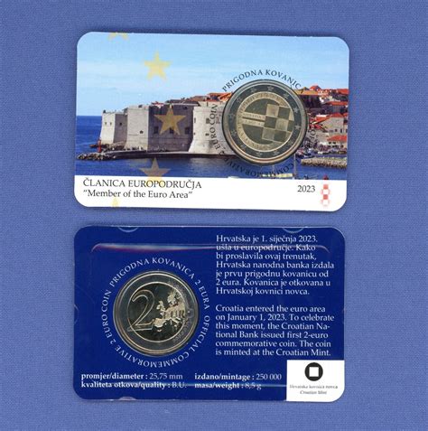 Kroatien Euro Euro Einf Hrung Bi Metall Bu Mit Original Coincard