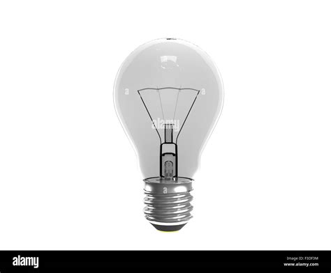 Tungsten Light Bulb Isolated On White Background Stock Photo Alamy