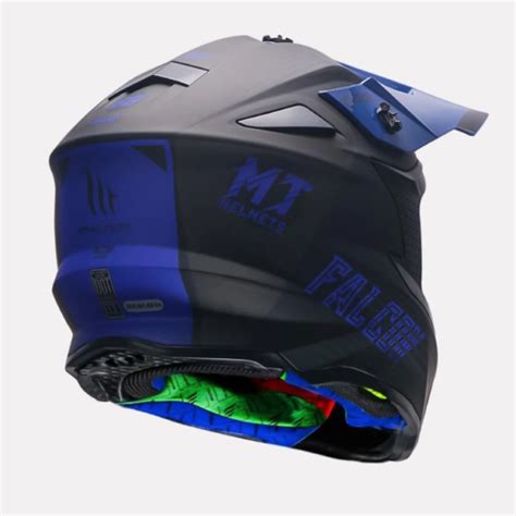 MT Helmet Falcon System Off Road Motorcycle Matt Blue Buy MT Helmet