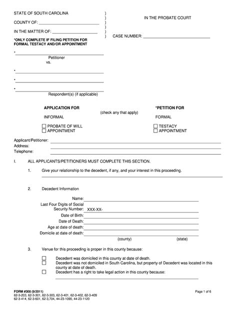 Probate Forms Fill Out And Sign Printable Pdf Template Signnow