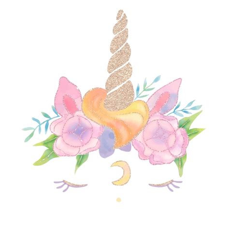 premium vector head unicorn