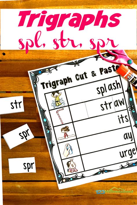 Free Printable Cut And Paste Trigraphs Worksheets 54 Off