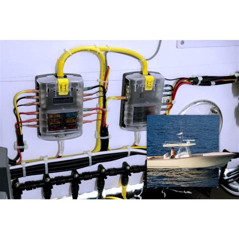 Blue Sea Systems Fuse Block St Blade Circuits With Grounding Cvr