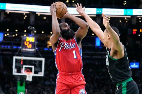 Harden Scores 45 Hits Late 3 As 76ers Down Celtics 119 115 Whyy