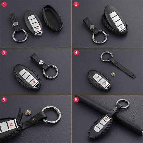 Silicone Carbon Fiber Pattern Style Remote Key Case Fob Cover Case For