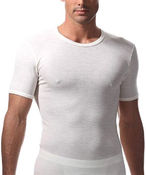 RAGNO 1 Maglia Intima Uomo Manica Corta Art 60037 100 Lana Merino TG