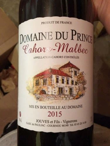 Domaine Du Prince Cahors Malbec Vivino Us