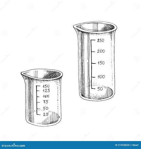 Measuring Cups Isolated On White Background Stock Vector