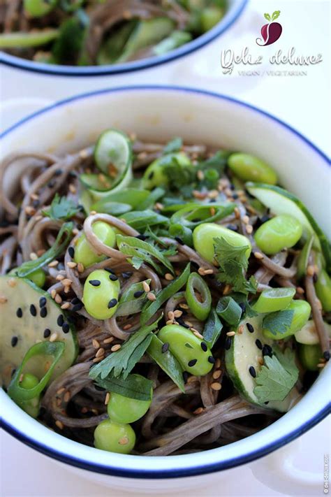 Soba Nudel Salat Mit Erdnuss Dressing