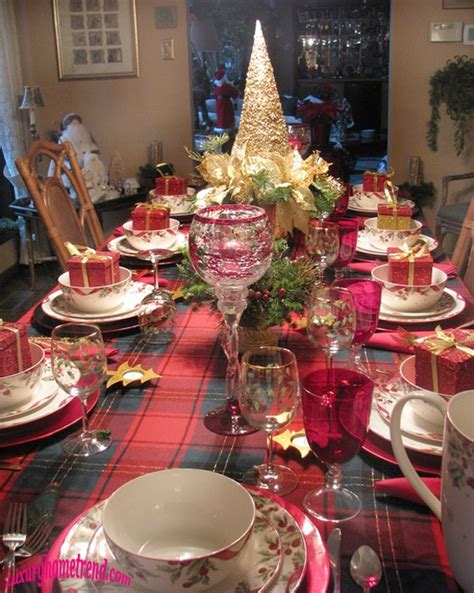 50 Most Beautiful Christmas Table Decorations Pink Lover